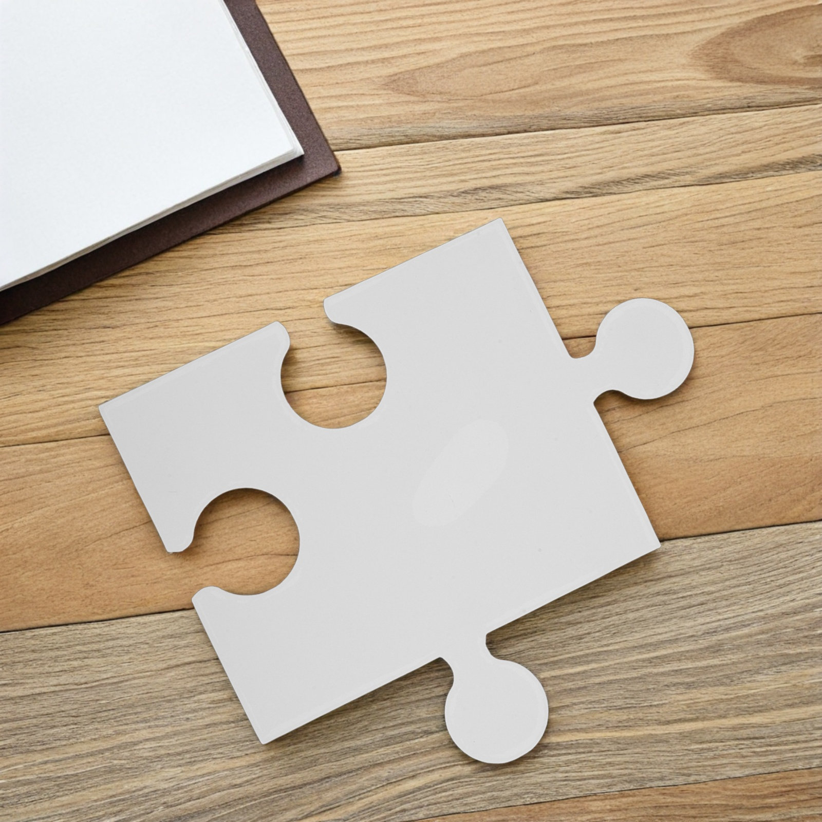 Puzzle Blank White - 60 sztuk dużych pustych puzzli białych
