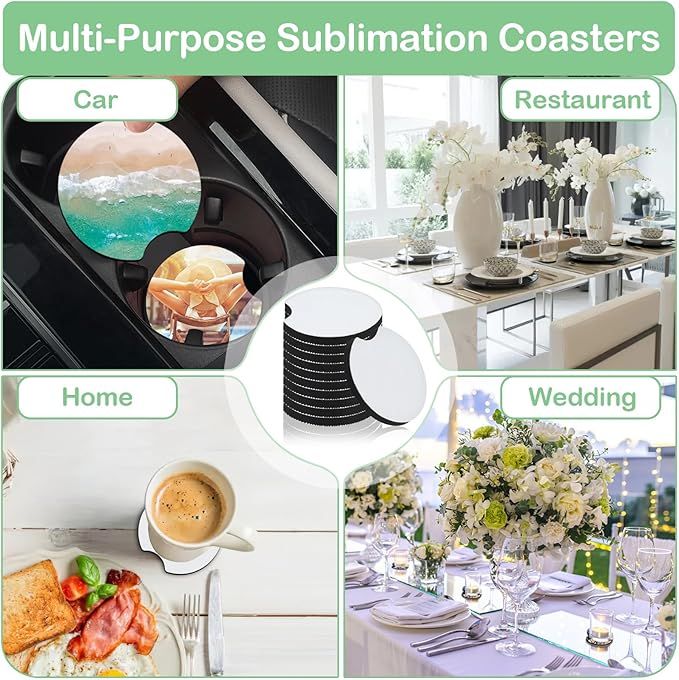 10/20 szt. podkładek samochodo – Coaster Sublimation Blank recenzja i cena