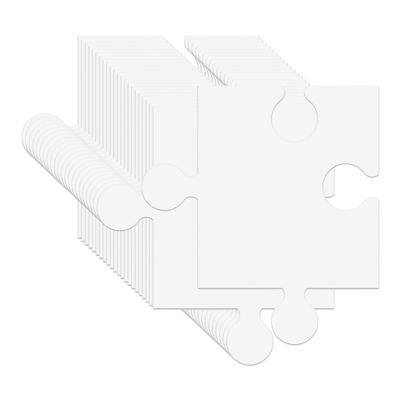 24 sztuki białych kartonowych  – Puzzle Blank White recenzja i cena