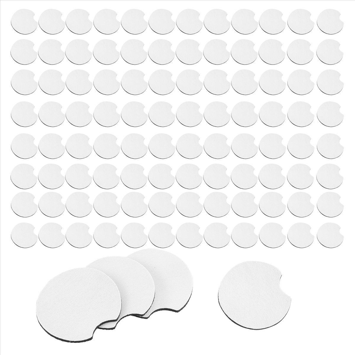 AA83 100 szt. podstawek samoch – Coaster Sublimation Blank recenzja i cena